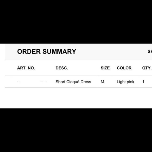 Simone Rocha x H&M Short Cloqué Mini Fit & Flare Dress Pink M - Picture 9 of 12